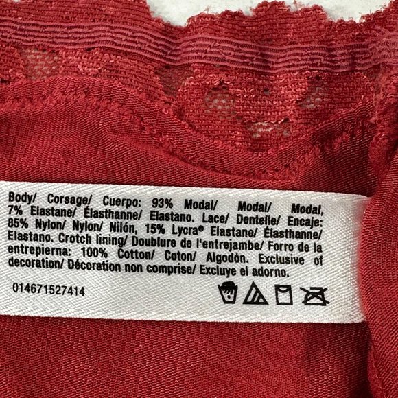 Maidenform Women's Sz 7 Large Panty Lace Waistband And Leg Openings Hi Cut NWOT - Picture 4 of 7